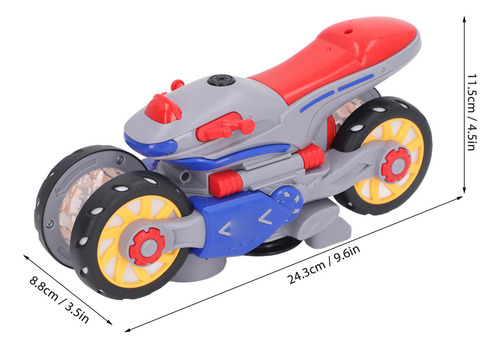 Motocicleta Stunt, Juguete Eléctrico Que Gira 360 Grados