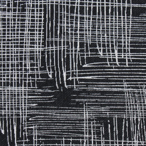 Tapete Grande Tendência Estilo Milão 2,00 X 0,65 Cor Preto Desenho do tecido Geométrico