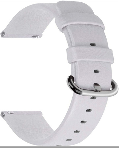 Pulseira Smartwatch Couro Active 1/2 Amazfit Bip Gts 1/2 Gtr Cor Branco Largura Da Pulseira 20 Mm