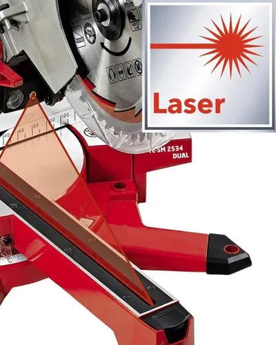 Sierra Ingletadora Einhell Con Láser Y Luz Led 10'' 1800w