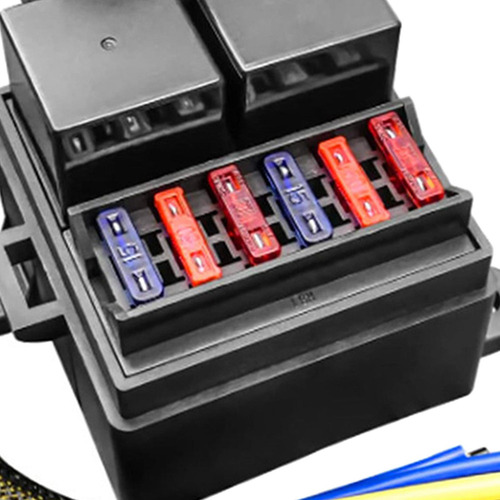 Caja De Relés De Fusibles Impermeable 6 Ranuras De Fusibles