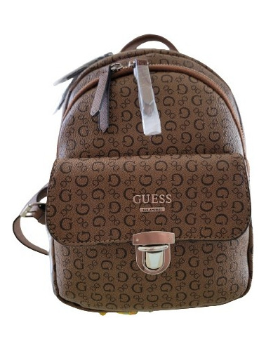 Mochila Gruesa Guess Color Cocoa Logo Envio Gratis Meses Sin Intereses