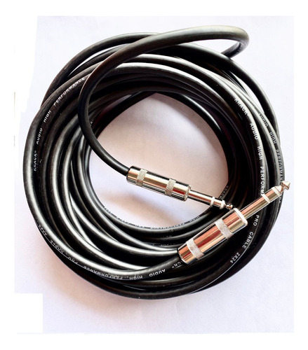 Cable De Audio Plug 6.3 Trs A Trs De 20 Metros