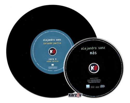 Alejandro Sanz Corazon Partio & Mas CD + Vinil/7 polegadas