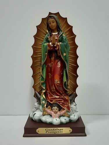 Estatua Ntra. Sra. De Guadalupe - 20 Cm - Resina Poliéster