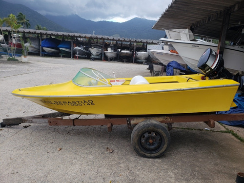 Lancha Magnum Motor 25hp Yamaha Excelente Estado Conservação
