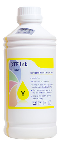 Tinta Dtf Garrafa De 1 Litro, Cabeça Epson Escolha A Cor!!! Amarelo
