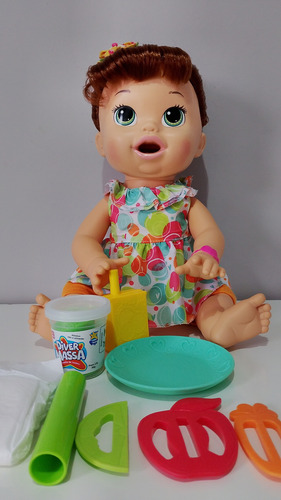 Baby Alive Sara Comilona Morena Em Português. (Usado)