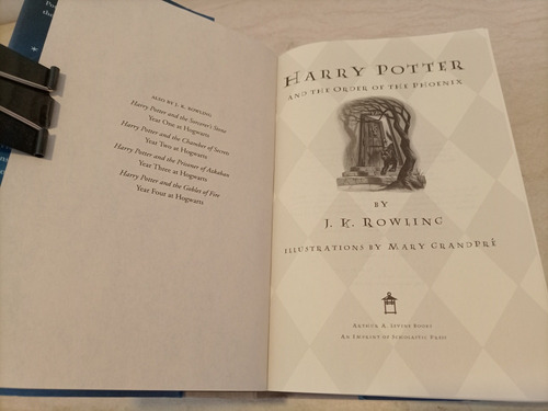 Libro. Harry Potter And The Order Of The Phoenix (Usado)