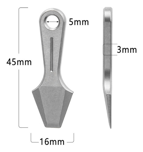 Accesorio De Acampada Con Palanca Edc De Titanio,