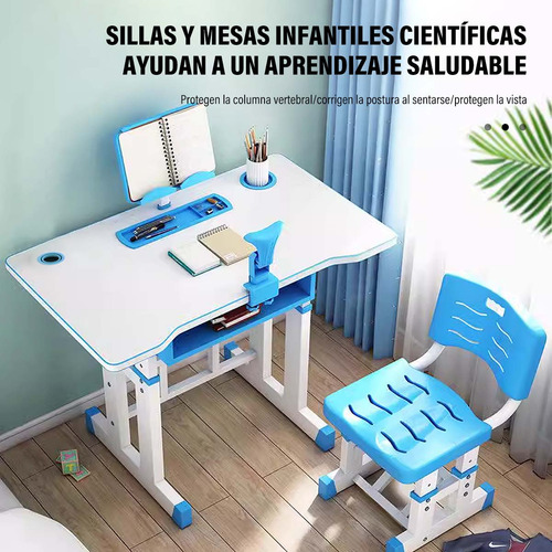 Escritorio Mesa Infantil Incluye Silla Accesorios Niños80*50
