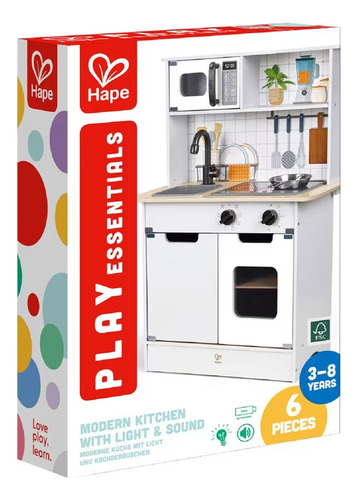 Cocina De Madera Con Luz Y Sonido Hape