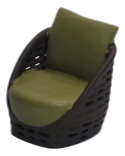 1:64 Muebles De Casa De Muñecas Proyectos De Sofá Verde