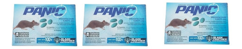 Veneno Cebo Control Ratas Ratones Raticida Panic X 100gr X3u