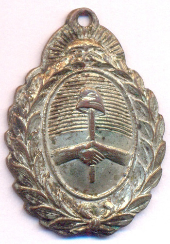 Medalla Buenos Aires La Boca Festejos Patrios Bandera 1939