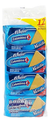 Galleta Tipo Waffer Sabor Vainilla