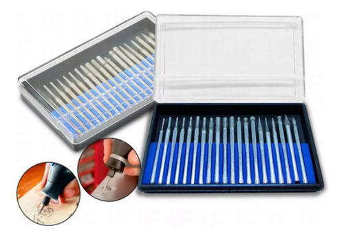 Kit 20 Brocas P/metal Micro Retifica