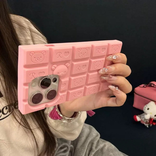 Funda Dibujos Animados Chocolate Pequeño Silicona Phone Case