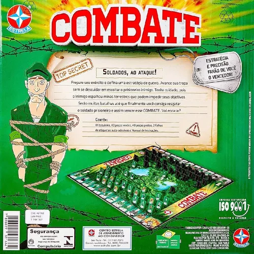 Jogo Combate - Estrela: Incrível Jogo de Tabuleiro!