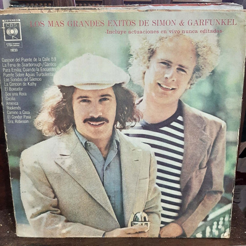 Vinilo Simon & Garfunkel Los Mas Grandes Exitos Bi3