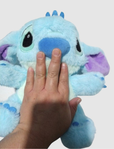 Mochila Feminina Escolar De Pelúcia Lilo & Stitch - Azul
