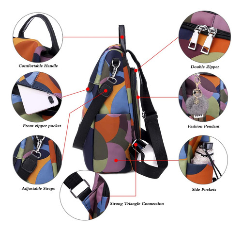 Mochila Urbana Antirrobo Impermeable Con Llavero