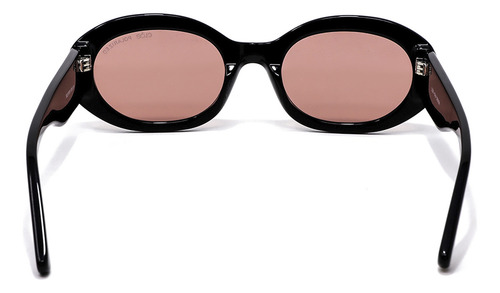 Lente Solar Cloe Para Mujer Forma Ovalada Armazón De Acetato Color Negro Varilla Negro Armazón Negro