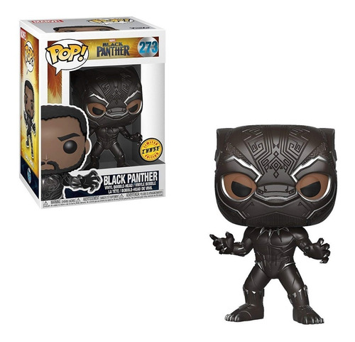 Marvel Pantera Negra Black Panther Boneco Pop Funko Chase