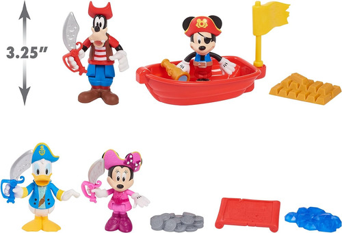 Just Play Mickey Mouse, Juego De Figuras De Aventura Pirata