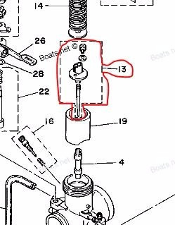 Aguja Campana Carburador Yamaha Wr 250 92/97 Solomototeam