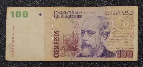 Billete 100 Pesos Serie D 2005 Bottero 3718