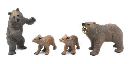 Playsets Animal World Familia Oso Marron Pack 