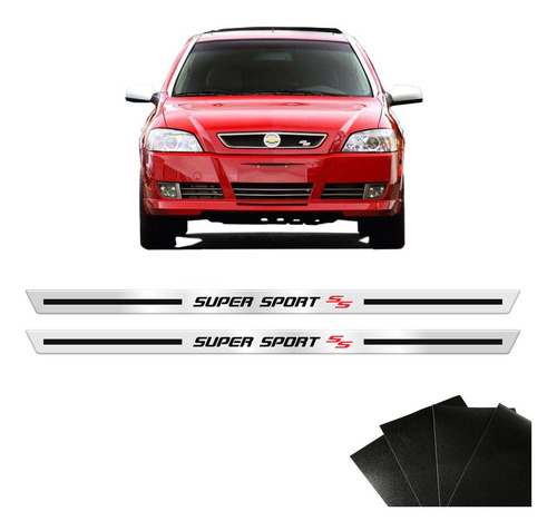 Kit Soleira Cromada Astra Super Sport 2 Portas Com Protetor