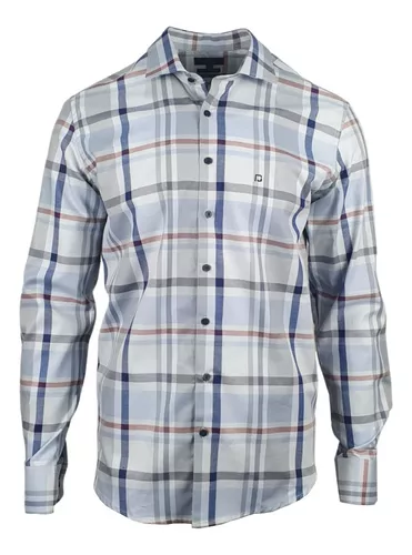 Camisa Xadrez Casual Elegante Masculina Manga Longa