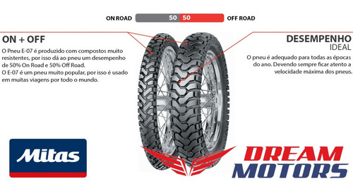 Par Pneus Mitas E-07 Dakar 90/90-21 150/70-18 Africa Twin
