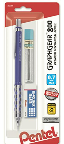 Pentel Graphgear 800 Portaminas, 1 Lápiz, Plomo Y Borrador,