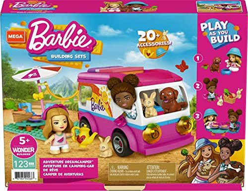 Juego De Construcción Mega Barbie Adventure Dreamcamper 123