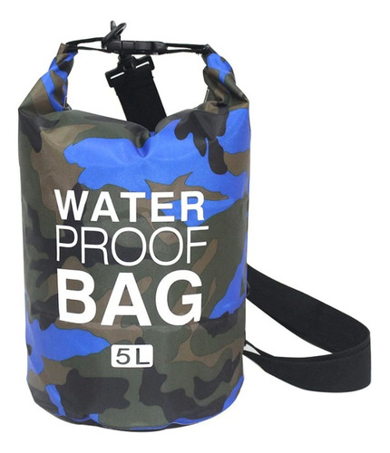 Bolsa Seca Camuflada, 5 Litros, Basic