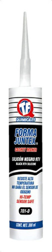 Silicon Automotriz Rtv Alta Temperatura Negro 300ml Tf 701-d