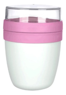 Vaso Para Yogurt Cereales Y Frutas 650ml Titiz + Cuchara