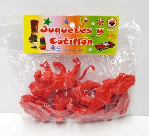Set De 6 Animales Tipo Cotillon Juguete Niños +3 $em