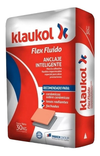 Pegamento Flex  Klaukol X 30 Kg Proyectar Materiales