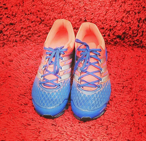 1269 Tenis Laranja Com Azul Royal