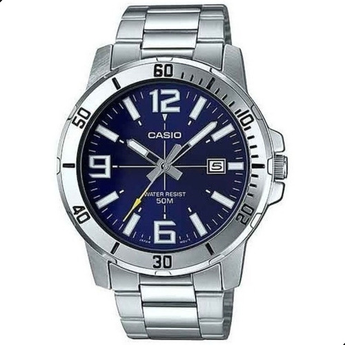 Relógio Casio Masculino Prata Mtp-v001d-1budf Original Nota