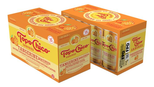Topo Chico Sabores Mandarina Con Jengibre 355ml 8 Piezas