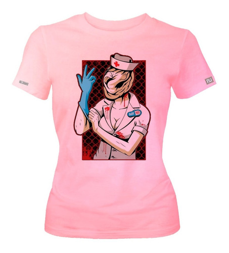 Camiseta Silent Hill Enfermera Nurse Blink 182 Mujer Ikrd
