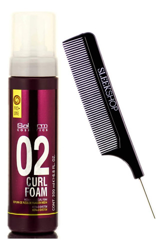Salerm Cosmetics 02 Espuma Para Rizos, Mousse Para Cabello D