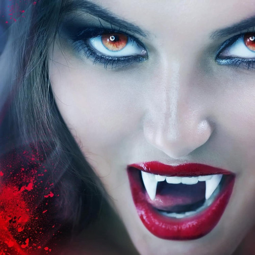 4 Pares De Colmillos De Vampiro,4 Dentaduras Postizas De