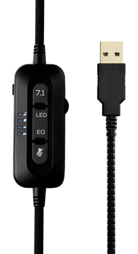 Auricular Gamer Vsg Singularity Vg-hp726 Negro Negro