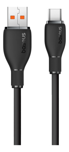 Cable Tipo C Baseus Pudding Series Negro 100w 1.2 Metros